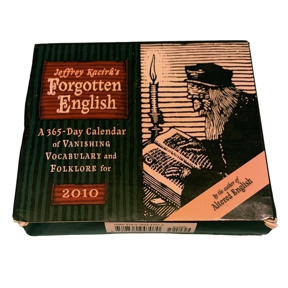 Jeffrey Kacirk's Calendar Forgotten English 365 Day 2010 New in Original Box
